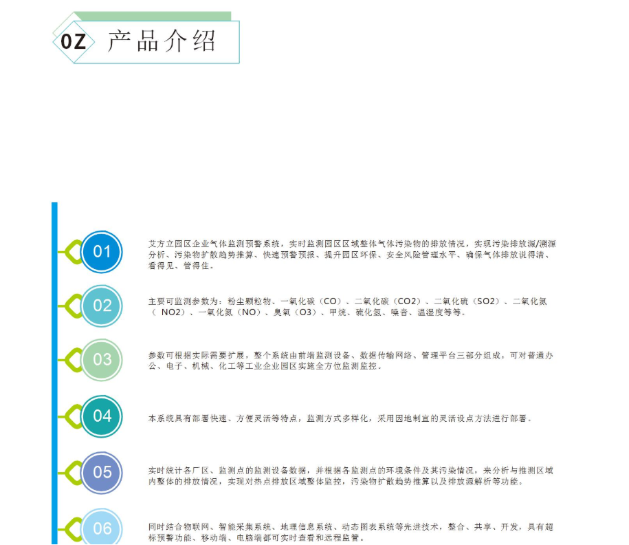 工業園區/企業園區氣體監測預警係統方案